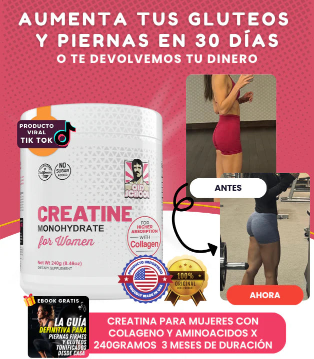 CREATINA PARA MUJERES CON COLAGENO Y AMINOACIDOS